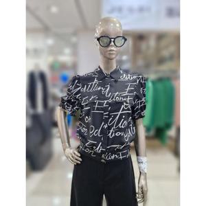 제시뉴욕 세이브존04 로고 반팔 블라우스 DE3BP1580BP00