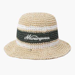 [먼싱웨어][37%OFF]여성 라피아 버킷햇 라이트베이지(MQ222LCP43)