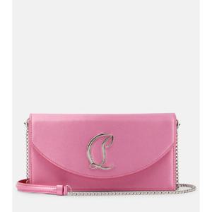 크리스찬루부탱 Loubi54 스몰 레더 트리밍 실크 클러치 P00884212