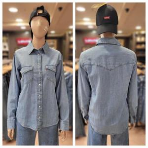 리바이스 여성 에센셜 웨스턴 데님 셔츠 16786-0018