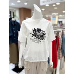 소고 세이브존01 프린팅 이중배색 라운드 티셔츠 AL2WA24