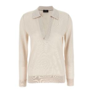 브리오니 캐시미어 실크 브이넥 폴로 스웨터 UMQE0LP1K82 9595