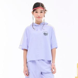 [오션스카이]여아 테이프 절개 후드 반팔 티셔츠-EBJG5885D0D