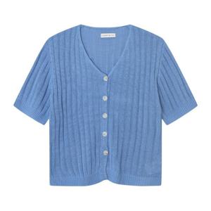 [르샵]25l2l25kcd050 uV넥  골지 반팔 컬러 가디건