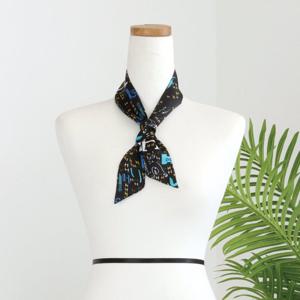 [샵앤]여성 중년 가을 H레터링 미니 고급 스카프 DRN-WSC-0421-