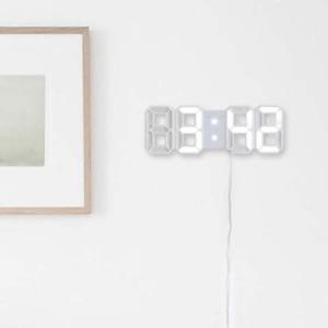 3D 모던 mini LED 무소음 탁상시계 겸 벽시계