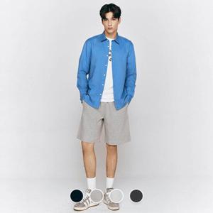 [백화점][지오다노]남성 여름 밴딩 테리 트레이닝 숏 팬츠 면 반바지 105416