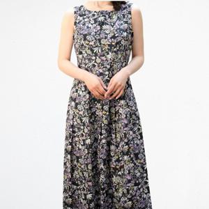 [비꼴리끄(여성)]코튼 프린트 민소매 원피스 B252WO2230