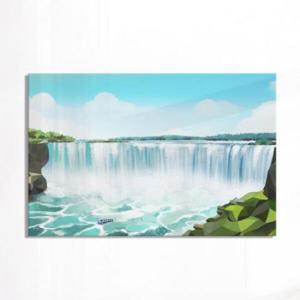 아트박스/꾸밈 pr616-아크릴액자_나이아가라폭포일러스트(대형)