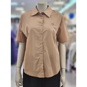 SOUP 여성 반팔 로고 자수 셔츠 블라우스 SB5SS70