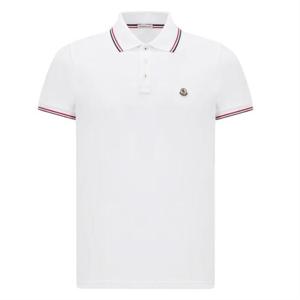 몽끌레어 3컬러 트리밍 코튼 피케 폴로 셔츠 8A70300 84556 001