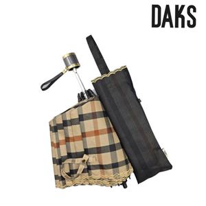 [닥스(우양산)]여성 체크 패턴 자외선 차단 양산 더블얀1 PCR001I-블랙(01)