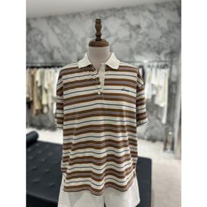 [보브] 보브 VOV 스트라이프 패턴 하프 슬리브 티셔츠 (7155340008) 7155340008