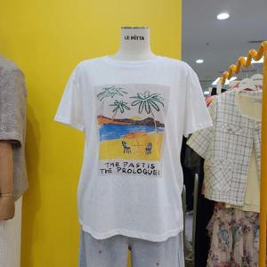 르피타 DP01 레터링 라운드티셔츠 L252BTS768