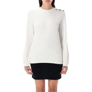 발망 롱 슬리브 3 버튼 모노그램 니트 탑 FF1KD090KI63 0KA