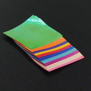 반짝이 종이학 학종이 10cm 미니색 학접기