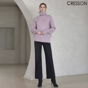 [크레송]크레송 블랙 세미와이드 기모 데님 팬츠 C244B404A_11