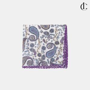 엘케이트 여자 손수건 두건 면 커치프 페이즐리 패턴 쁘띠스카프 LDR191