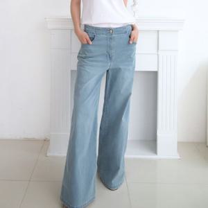 [비꼴리끄(여성)]데님 와이드 팬츠 B252DS3080