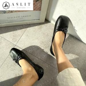 [애슬릿] 스퀘어 토 리본 데일리 플랫 심플 로퍼