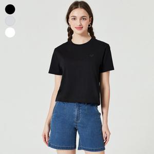 [게스(진)]여성 쁘띠하트로고 반팔티 OO2K2475