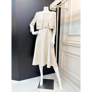 [린]자켓 레이어드 벨티드 원피스(LGOPPI8100/라이트베이지)_DG