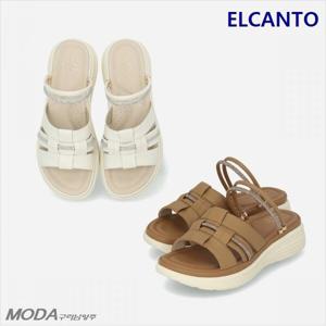 [엘칸토]경량 쿠션UP 투웨이 컴포트 뮬 여성 샌들 1XWW51X_GN