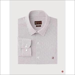 인디안 세이브존02 뉴베이직 기하학 패턴 셔츠 MANTL4F8331