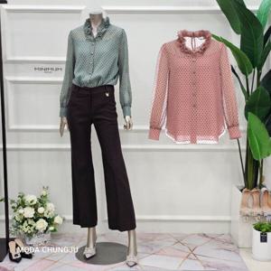 [미니멈]MD 도트 시스루 블라우스  MD MXDAWB1180 M_CJ