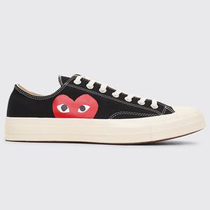 26 SS 꼼데가르송 X 컨버스 척70 메탈 아일릿 로우탑 스니커즈 블랙 P1K111 1