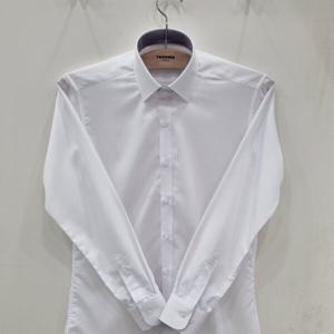 [레노마셔츠]모달 필라필 솔리드 배색 슬림핏 긴소매RZRSLP954WH