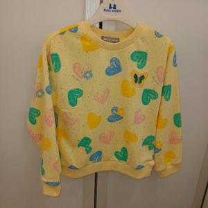 TALENTKIDS (쁘띠앙팡) HC24 헤이인러브옐로우맨투맨 PCX12GTS95