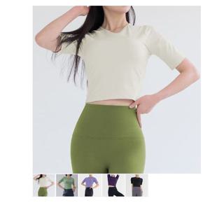 [제인코트]요가 필라테스 인컵크롭반팔 DNA3301