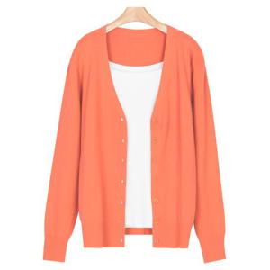 [샵앤]여성 Y단추 파스텔톤 기본 간절기 가디건 JG-WCD-0748-오
