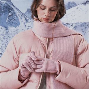 내셔널지오그래픽 N253AGL540 코지 니트 장갑 PINK