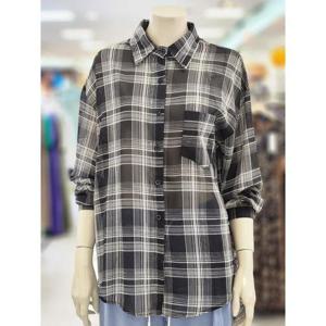 SOUP 세이브존07 체크 셔츠 블라우스 SB7LS3Z