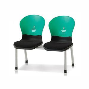 테트라연결의자(2인)-그린 의자 사무용의자 장의자 로비의자 연결의자 대기의자