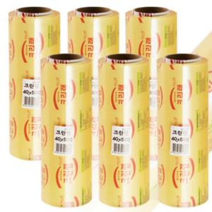 업소용 크린랩 위생 비닐랩 40cm x 500M 6개입 랩 주방랩 음식랩 음식포장 포장랩 일회용랩 비닐랩 주방비