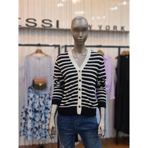 제시뉴욕 세이브존05 가로 라인배색 니트카디건 BEM5SZPNKG8670BKS