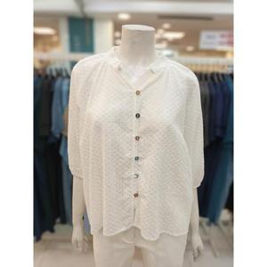 아르테 세이브존07 버튼 오픈넥 블라우스 DRBCWB360AE