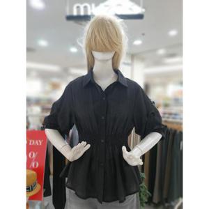 무자크 세이브존09 스모크 밴딩 블라우스 MP6WBL09