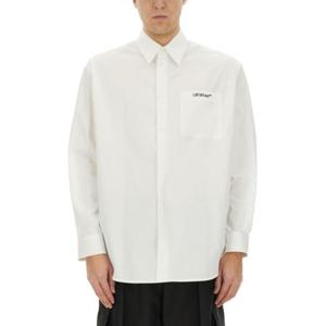 오프화이트 긴팔 셔츠 OMGE004 C99FAB0020110 White