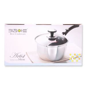 키친아트 아티스트냄비(편수16cm) 냄비 편수냄비 주방냄비 주방편수냄비 라면냄비 자취생냄비 국물요리 뚜