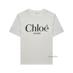 [끌로에] SS25 여성 오버사이즈 로고 티셔츠 CH25SJH20191 101