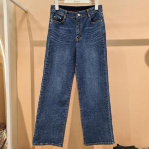 라티움 HC34 국내생산 신축성좋은 허리안감밴딩 일자통청바지 T2533PT10