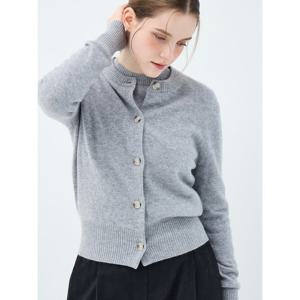 [유닛]캐시미어 베이직 크루넥 헤더 가디건 (ZFKKCA00AC-M/GREY)