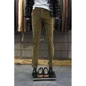 [빠니깔레]MARIO이태리직수입 워시드코듀로이 슬림핏 브라운골덴팬츠 f-icpt53br