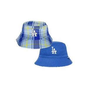 MLB 키즈 체크 리버시블 버킷햇 7AHTK012N-07INS