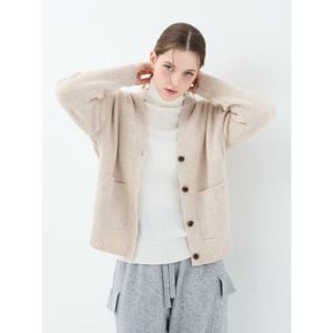 [유닛]캐시미어 블렌드 라벤더 가디건 (UFKKCA45CN-BEIGE)