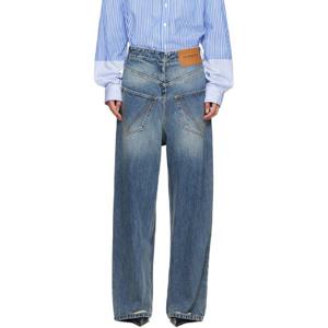 26 SS 베트멍 여성 블루 백 투 프론트 데님 진 252669F069003